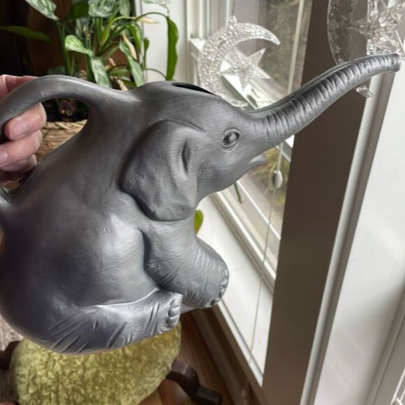 Vintage 1996 Union Gray Elephant Watering Can - Picture 13 of 14